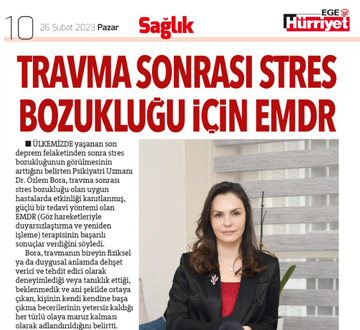 Travma sonrası stres bozukluğu için EMDR