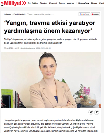 Yangın, travma etkisi yaratıyor yardımlaşma önem kazanıyor